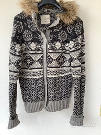 Maglia/cardigan con cappuccio