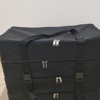 Borsa rigida multi-scomparto nera