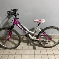 Bici Montana 24 bambina ragazza mountain bike rosa