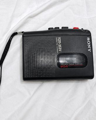 Sony TCM-353V Cassette-Corder registratore vintage