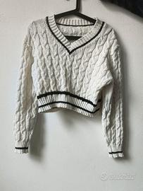 Maglione bianco caldo