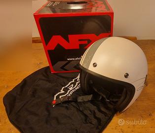 Casco Jet Custom AFX FX-76 Raceway Cafè Racer