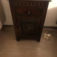 Comodino legno Inghilterra inizio 1900