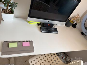 Scrivania bianca ikea 140x60