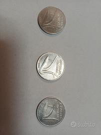 3 MONETE 10 LIRE 1953 