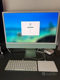 IMac 24’ M1 8gb RAM 256gb SSD verde + accessori