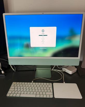 IMac 24’ M1 8gb RAM 256gb SSD verde + accessori