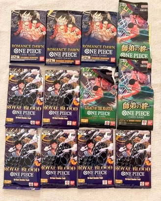 One Piece blocco carte 12 pacchetti OP1 OP10 OP12