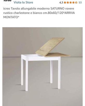 tavolo allungabile 60x80 di marca Icreo comp