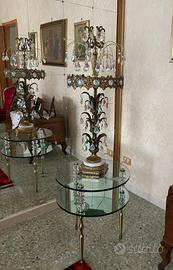 Tavolini in vetro e lampade