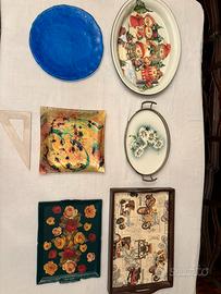 Lotto 7 Vassoi e Piatti Decorativi