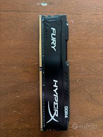 RAM Kingston HyperX Fury DDR4 8gb 21300 CL14