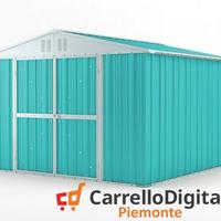 Box struttura lamiera Acciaio 327x307 azzurro