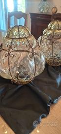 lampade/lanterne in vetro soffiato di Murano Ve