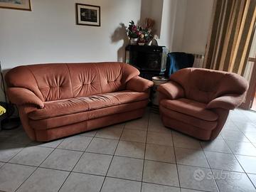 Divano e Poltrona in Alcantara Prezzo Trattabile 