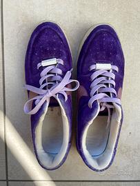 Nike Air Force 1 sage viola camoscio