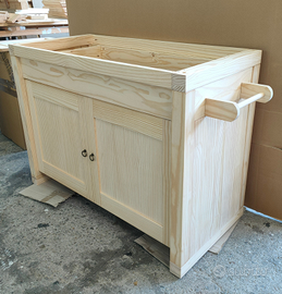 Banco cucina per lavello in legno massello natural - Arredamento e  Casalinghi In vendita a Teramo