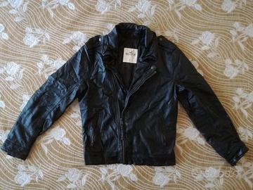 Giacca pelle hollister originale (usata) ragazzo