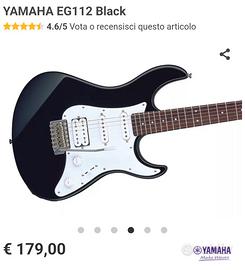 chitarra elettrica yamaha eg 121