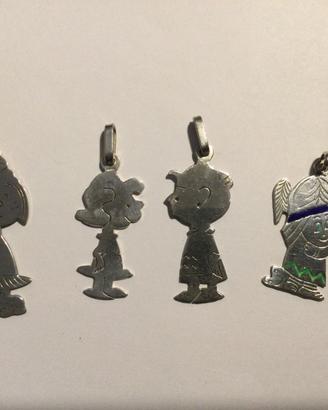 Ciondoli argento personaggi Peanuts