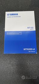 USO E MANUTENZIONE MANUALE YAMAHA PER MT-03 IN FRA