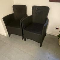 Due poltroncine da giardino Alibert