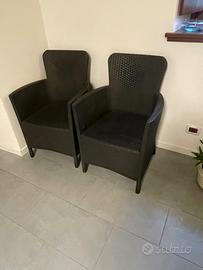 Due poltroncine da giardino Alibert