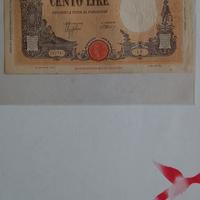 Banconota 100 lire grande "B" 1942