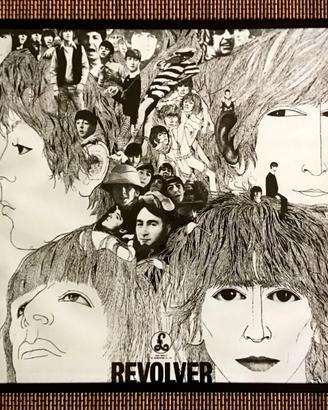 Stampa REVOLVER THE BEATLES + cornice con vetro