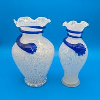 Coppia di vasi Murano Santini