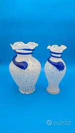 Coppia di vasi Murano Santini