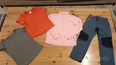 abbigliamento tecnico 5/6 anni