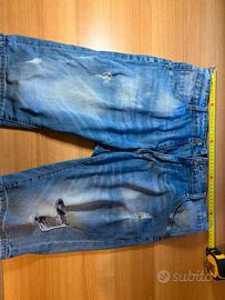bermuda / shorts in jeans strappati heppyp tgl 46