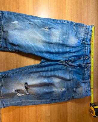 bermuda / shorts in jeans strappati heppyp tgl 46