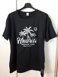 Tshirt nera Hawaii XL unisex