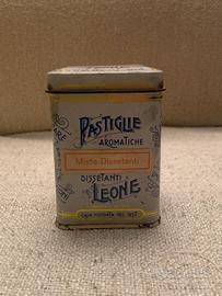 Scatola pastiglie Leone anni ‘80