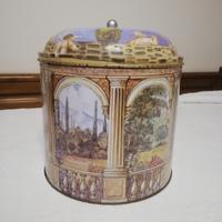 Contenitore Cilindrico Latta Vintage 