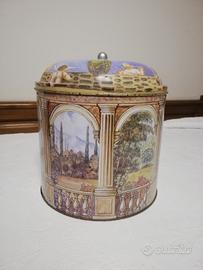 Contenitore Cilindrico Latta Vintage 