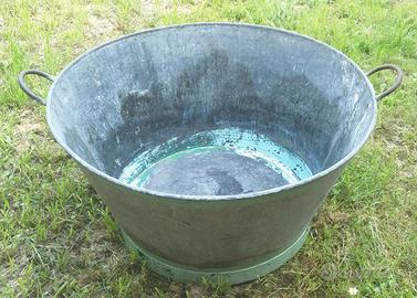 GRANDE MASTELLO VASCA ZINC META' SEC SC BOCCA 78