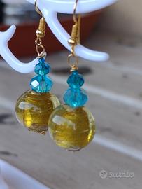 Orecchini in vetro soffiato Murano 