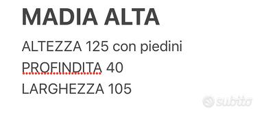 Madia armadio soggiorno