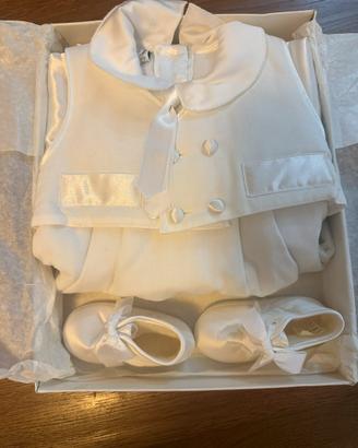 Tutina battesimo e scarpette