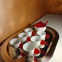Set tazzine da caffè con zuccheriera
