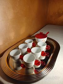 Set tazzine da caffè con zuccheriera