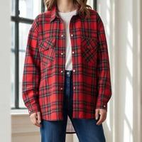 Camicia trekking country scozzese in cotone