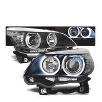 FARI BMW E60 E61 03-07 OCCHI ANGEL CCFL NERI