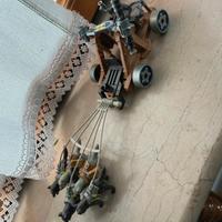 Slitta con cani e cavallo