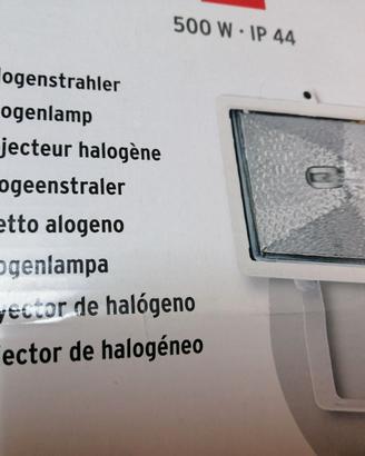 Faretto alogeno 500 Watt IP 44, Bianco
