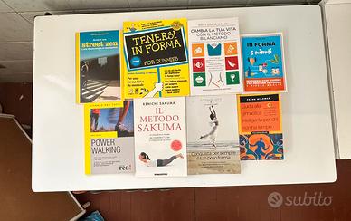 Lotto 8 libri fitness/allenamento