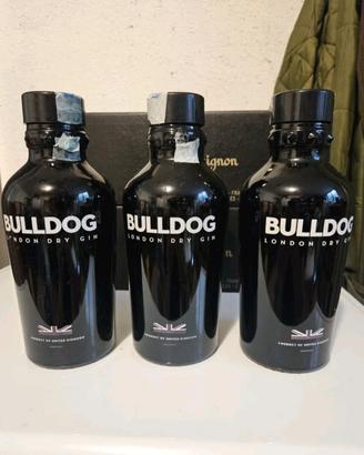 Bottiglie vuote Gin bulldog 3 Pezzi
